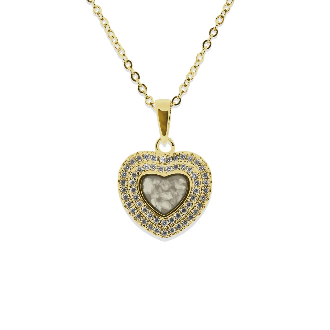 EverWith Ladies Cherish Memorial Ashes Pendant with Fine Crystals - EverWith Memorial Jewellery - Trade