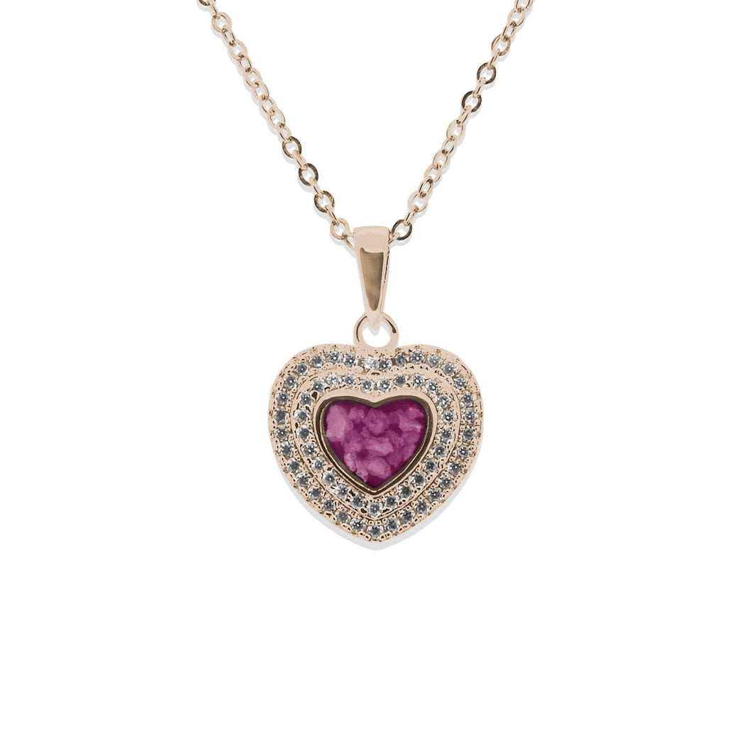 EverWith Ladies Cherish Memorial Ashes Pendant with Fine Crystals - EverWith Memorial Jewellery - Trade