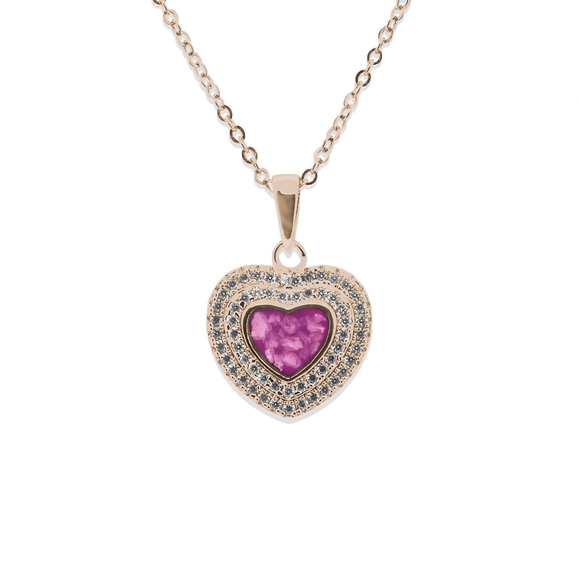 EverWith Ladies Cherish Memorial Ashes Pendant with Fine Crystals - EverWith Memorial Jewellery - Trade