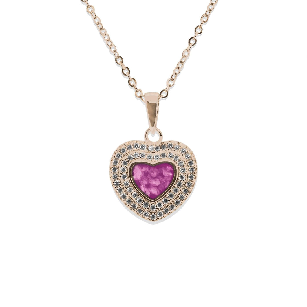 EverWith Ladies Cherish Memorial Ashes Pendant with Fine Crystals - EverWith Memorial Jewellery - Trade