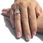 EverWith Ladies Cherish Memorial Ashes Ring with Fine Crystals - EverWith Memorial Jewellery - Trade