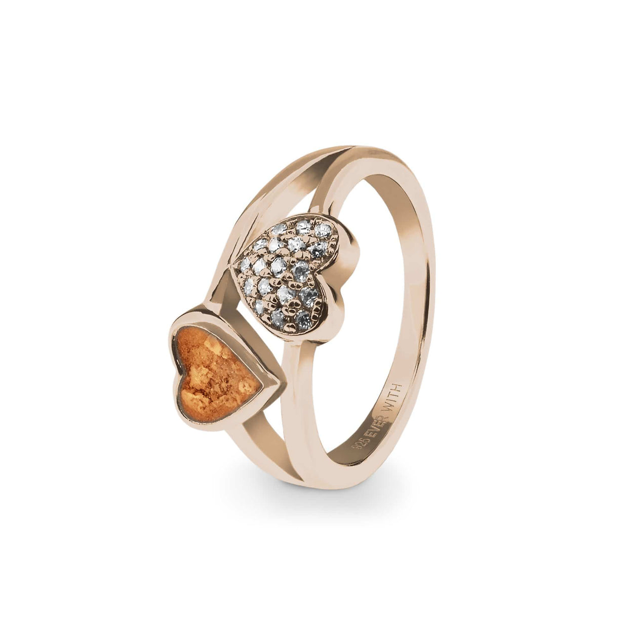 Load image into Gallery viewer, EverWith Ladies Cherish Memorial Ashes Ring with Fine Crystals - EverWith Memorial Jewellery - Trade