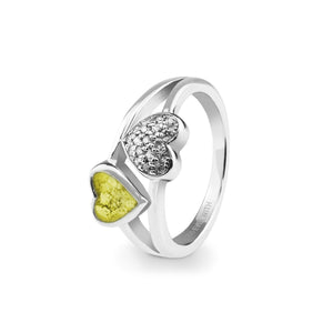 EverWith Ladies Cherish Memorial Ashes Ring with Fine Crystals - EverWith Memorial Jewellery - Trade