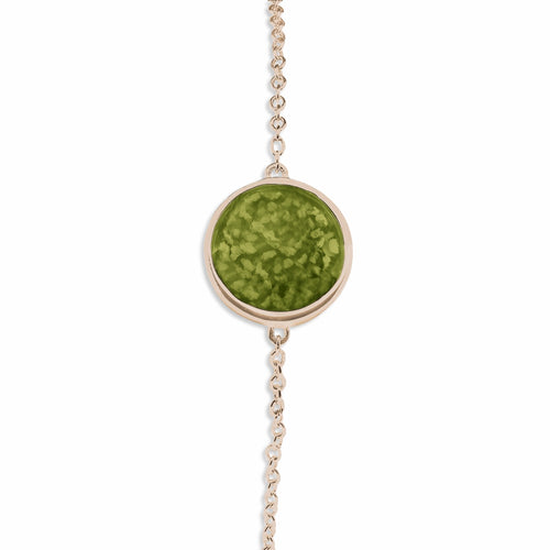 EverWith Ladies Classic Round Memorial Ashes Bracelet - EverWith Memorial Jewellery - Trade