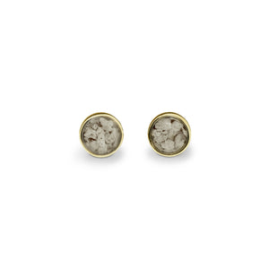 EverWith Ladies Classic Round Memorial Ashes Earrings - EverWith Memorial Jewellery - Trade