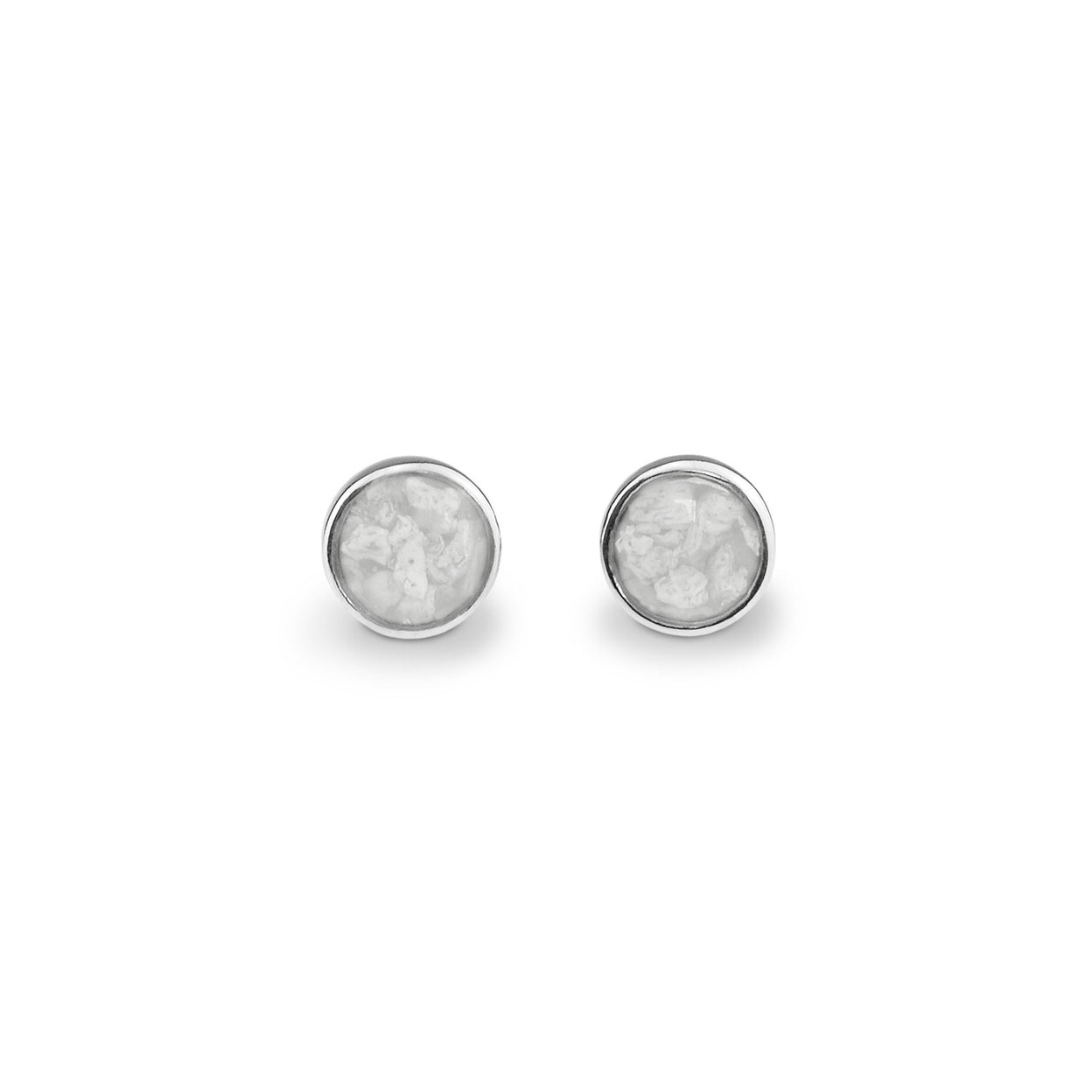Load image into Gallery viewer, EverWith Ladies Classic Round Memorial Ashes Earrings - EverWith Memorial Jewellery - Trade