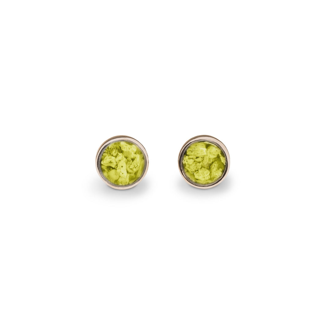 EverWith Ladies Classic Round Memorial Ashes Earrings - EverWith Memorial Jewellery - Trade