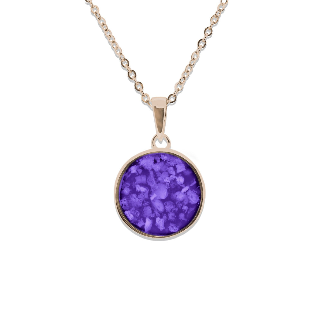 EverWith Ladies Classic Round Memorial Ashes Pendant - EverWith Memorial Jewellery - Trade