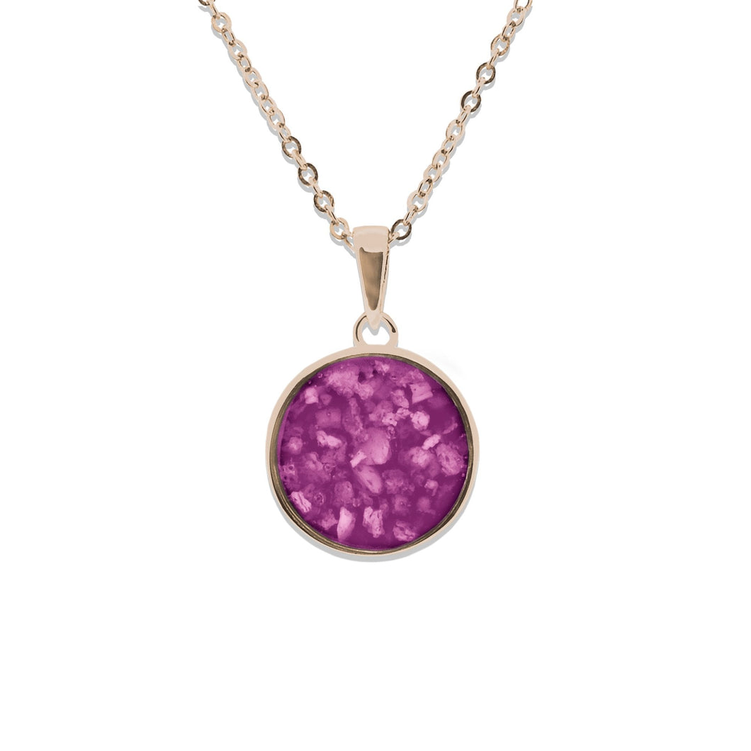 EverWith Ladies Classic Round Memorial Ashes Pendant - EverWith Memorial Jewellery - Trade