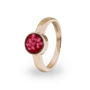 EverWith Ladies Classic Round Memorial Ashes Ring - EverWith Memorial Jewellery - Trade