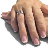 EverWith Ladies Classic Round Memorial Ashes Ring - EverWith Memorial Jewellery - Trade