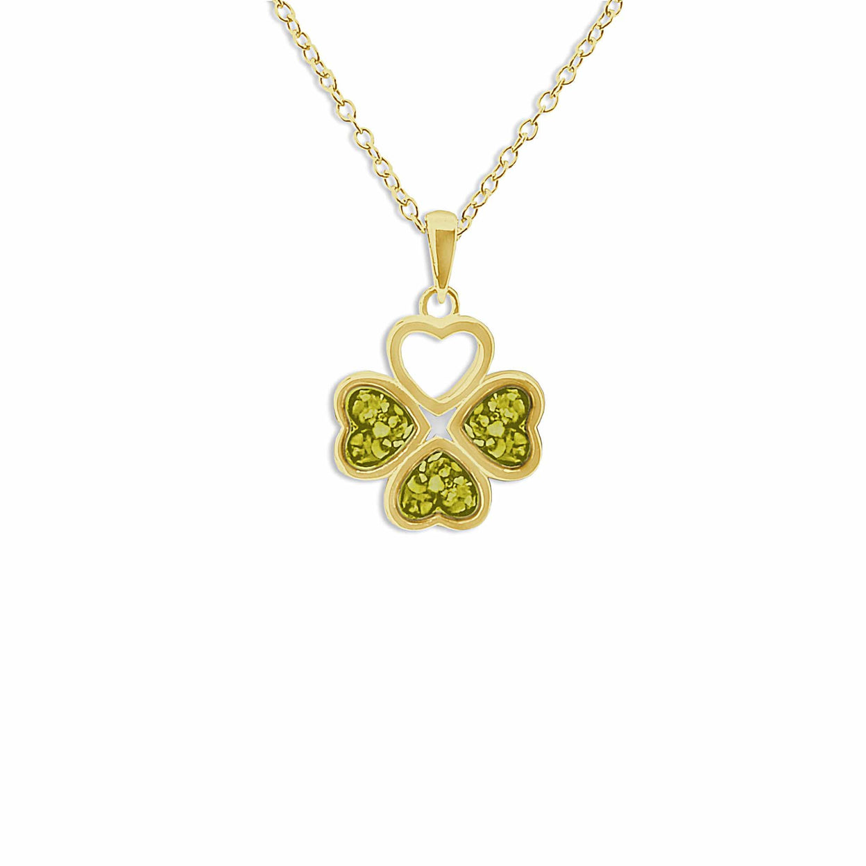 Load image into Gallery viewer, EverWith Ladies Clover Memorial Ashes Pendant - EverWith Memorial Jewellery - Trade