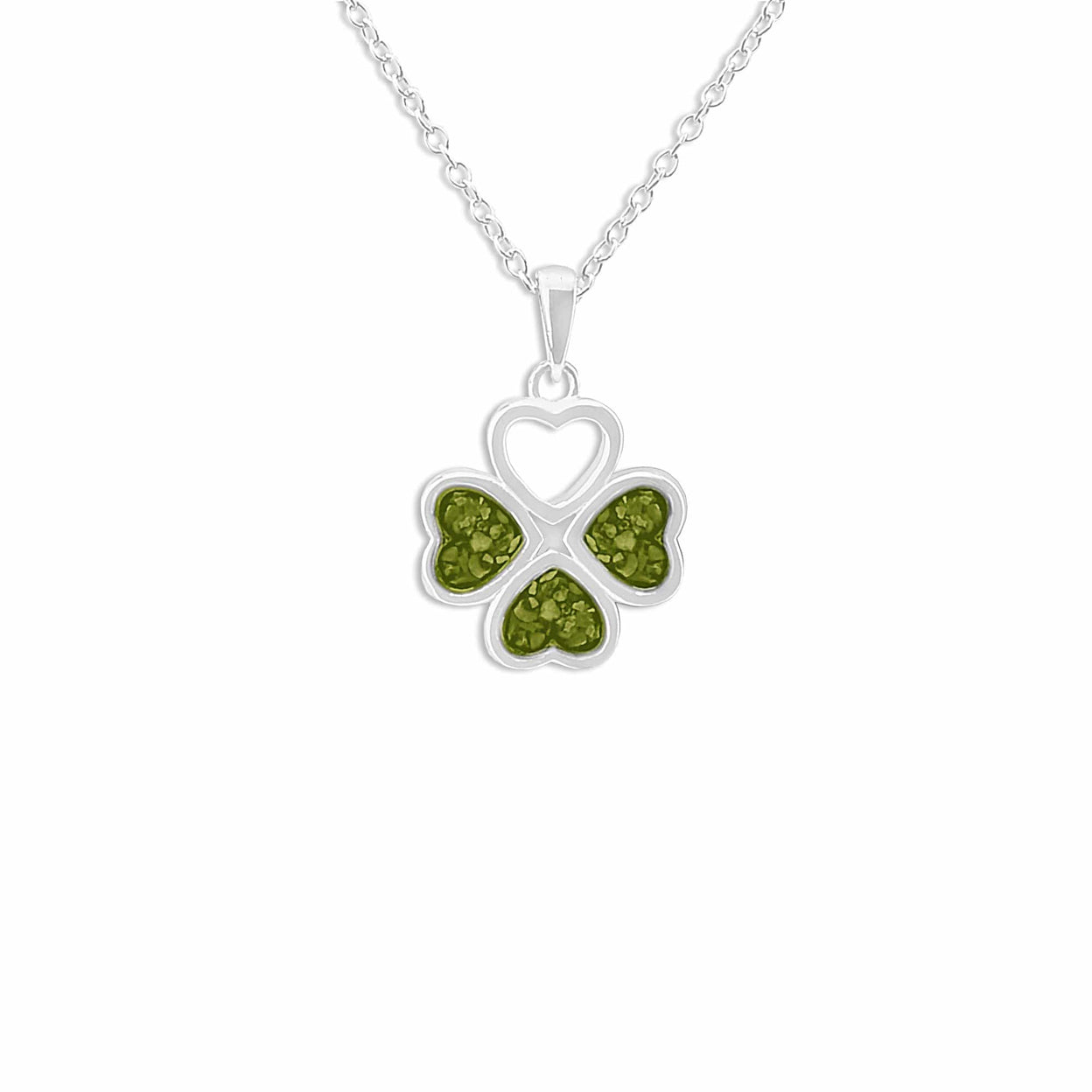 Load image into Gallery viewer, EverWith Ladies Clover Memorial Ashes Pendant - EverWith Memorial Jewellery - Trade