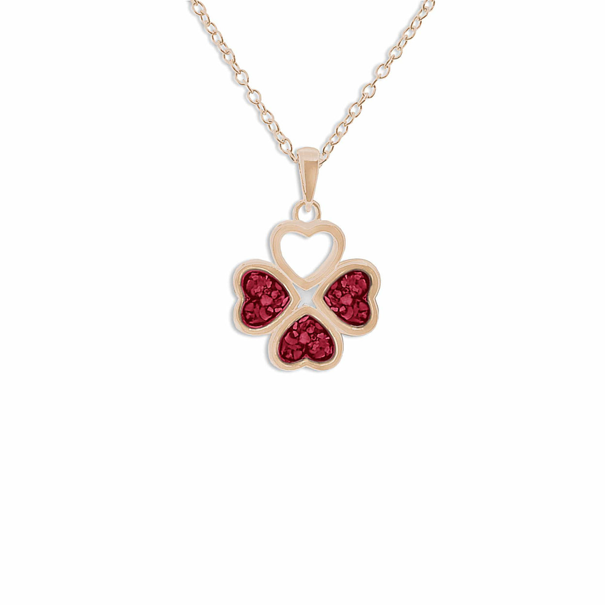 Load image into Gallery viewer, EverWith Ladies Clover Memorial Ashes Pendant - EverWith Memorial Jewellery - Trade