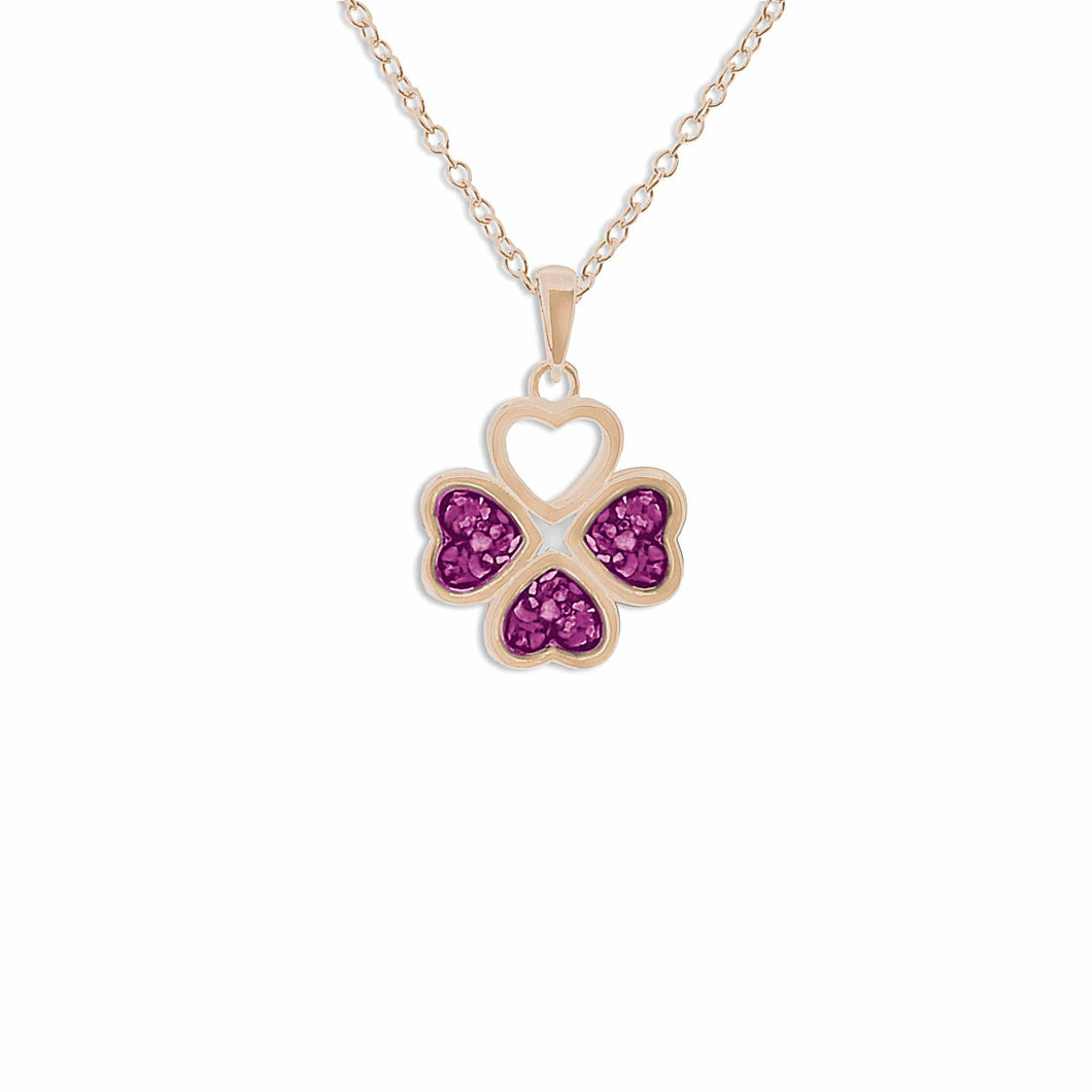 EverWith Ladies Clover Memorial Ashes Pendant - EverWith Memorial Jewellery - Trade