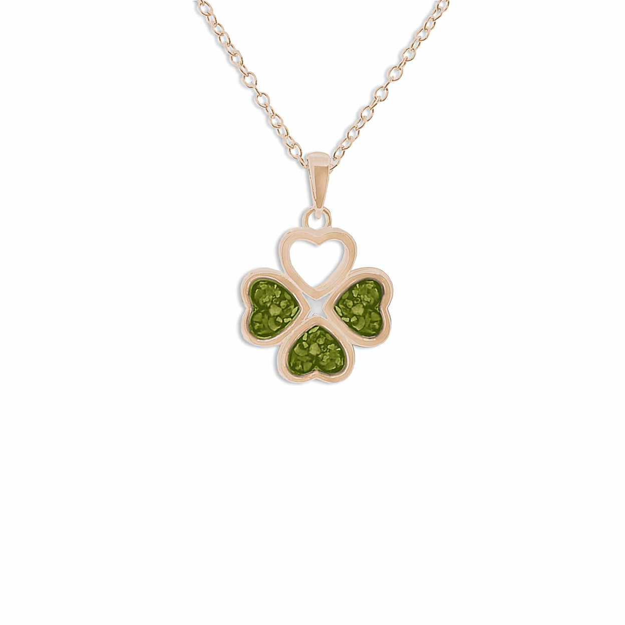 Load image into Gallery viewer, EverWith Ladies Clover Memorial Ashes Pendant - EverWith Memorial Jewellery - Trade