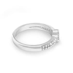 EverWith Ladies Clover Memorial Ashes Ring with Fine Crystals - EverWith Memorial Jewellery - Trade