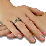 EverWith Ladies Clover Memorial Ashes Ring with Fine Crystals - EverWith Memorial Jewellery - Trade