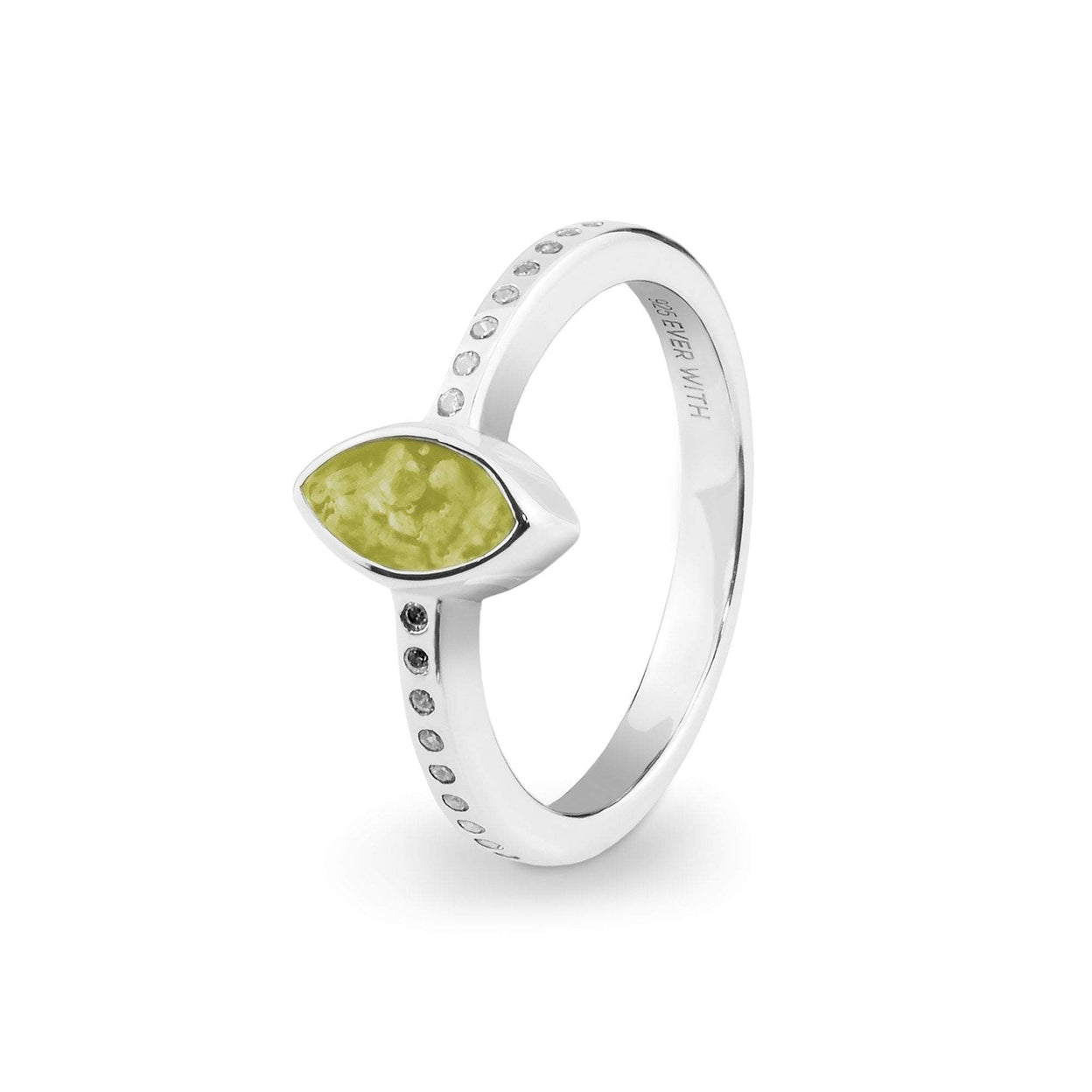 Load image into Gallery viewer, EverWith Ladies Deco Memorial Ashes Ring with Fine Crystals - EverWith Memorial Jewellery - Trade