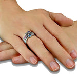 EverWith Ladies Droplets Memorial Ashes Ring with Fine Crystals - EverWith Memorial Jewellery - Trade