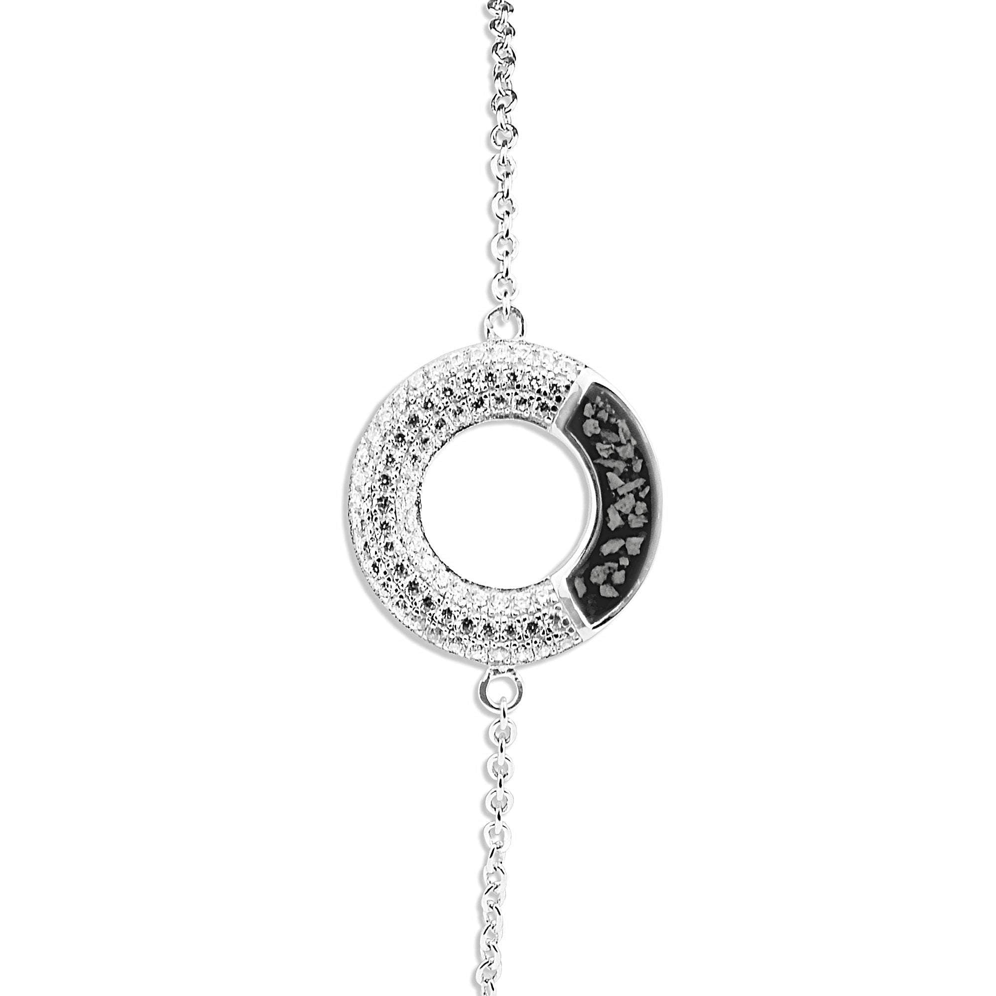 EverWith Ladies Eternal Memorial Ashes Bracelet with Fine Crystals - EverWith Memorial Jewellery - Trade