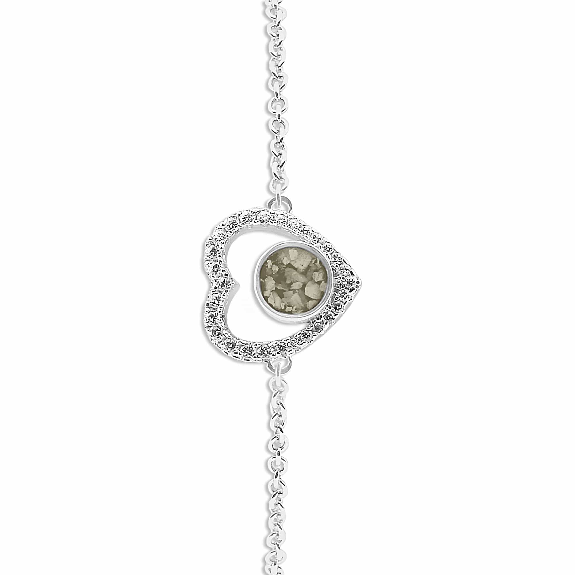 EverWith Ladies Forever Memorial Ashes Bracelet with Fine Crystals - EverWith Memorial Jewellery - Trade