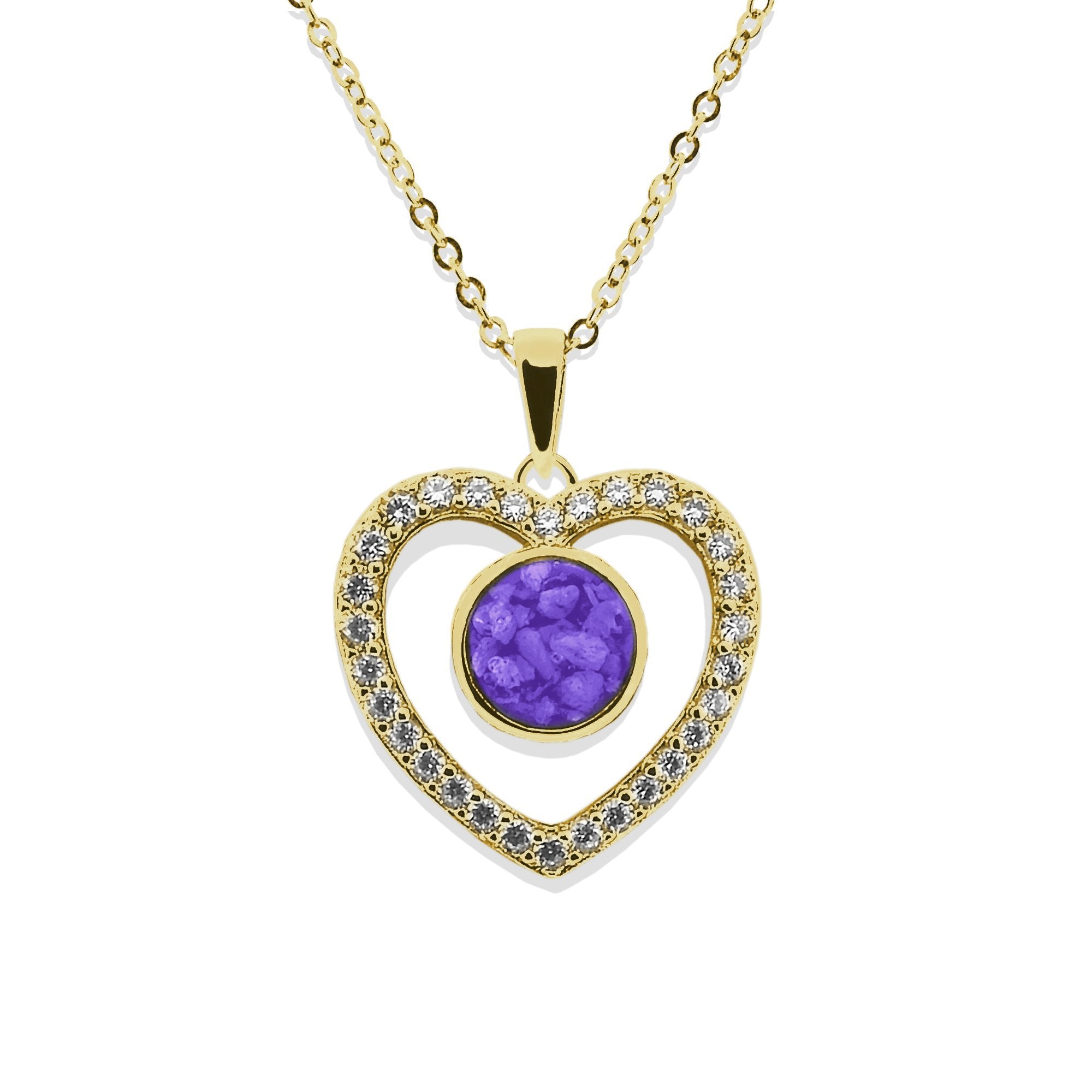 EverWith Ladies Forever Memorial Ashes Pendant with Fine Crystals - EverWith Memorial Jewellery - Trade