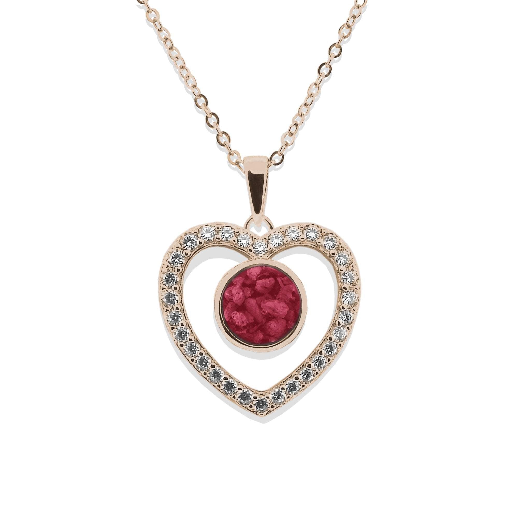 EverWith Ladies Forever Memorial Ashes Pendant with Fine Crystals - EverWith Memorial Jewellery - Trade