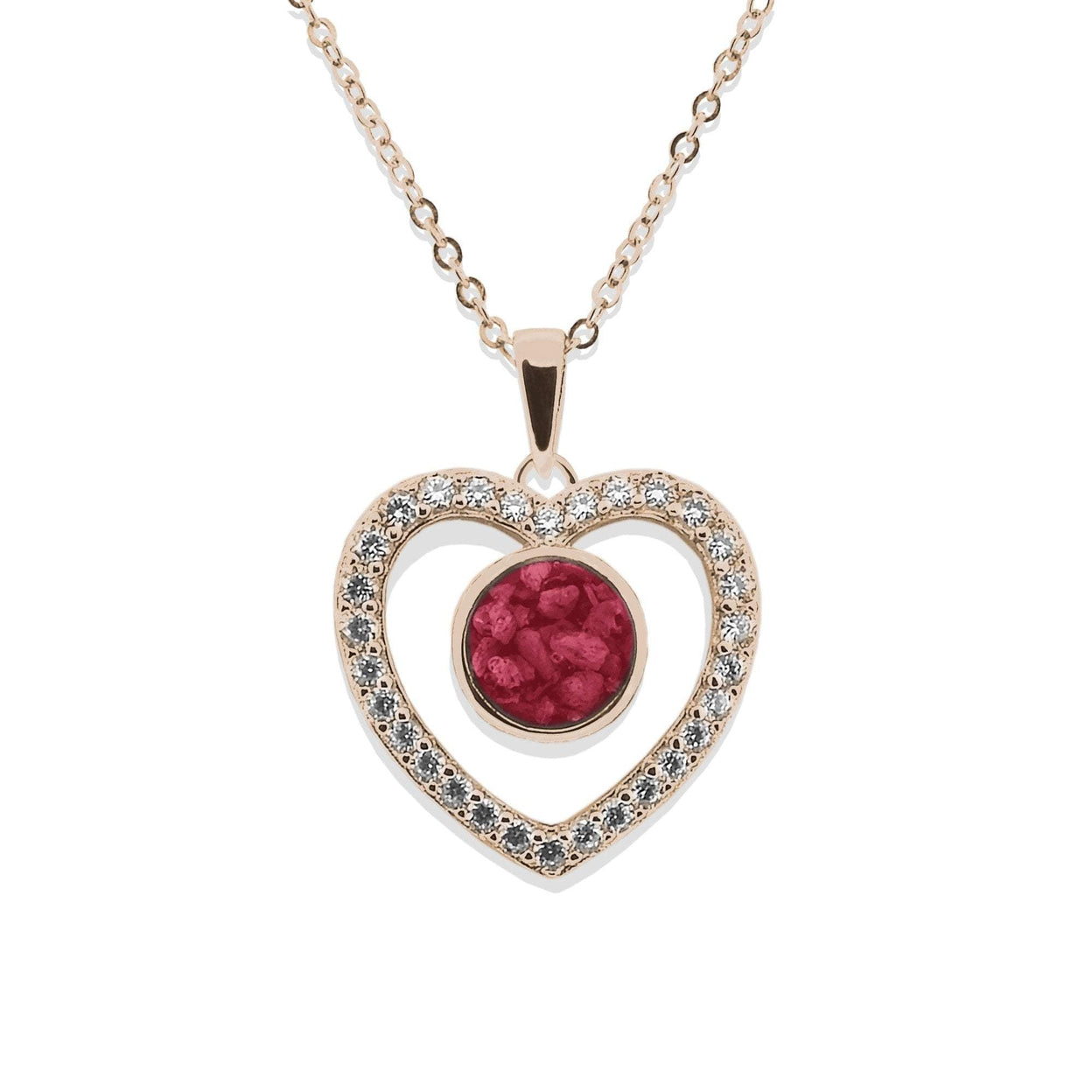 Load image into Gallery viewer, EverWith Ladies Forever Memorial Ashes Pendant with Fine Crystals - EverWith Memorial Jewellery - Trade