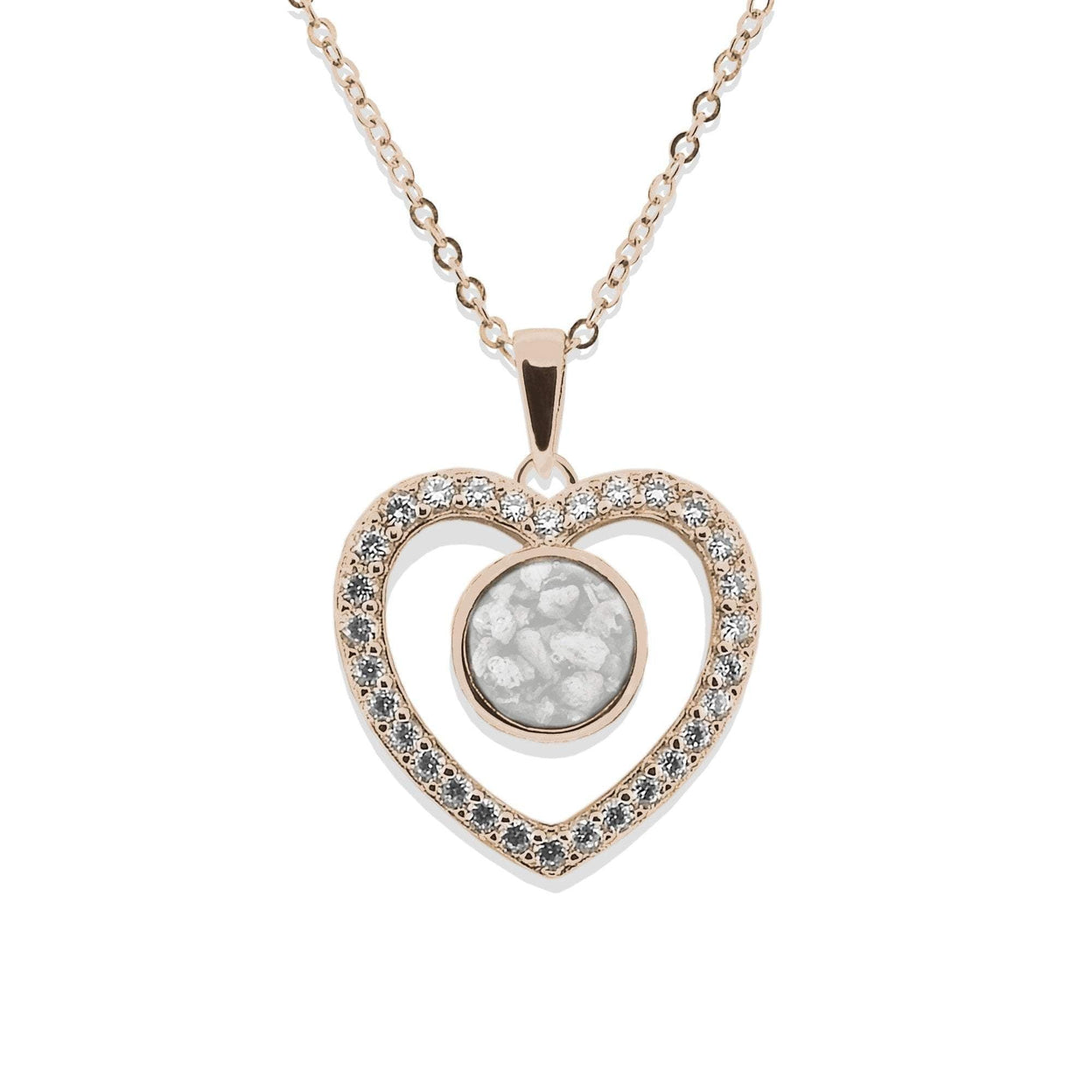 Load image into Gallery viewer, EverWith Ladies Forever Memorial Ashes Pendant with Fine Crystals - EverWith Memorial Jewellery - Trade