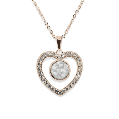 EverWith Ladies Forever Memorial Ashes Pendant with Fine Crystals - EverWith Memorial Jewellery - Trade