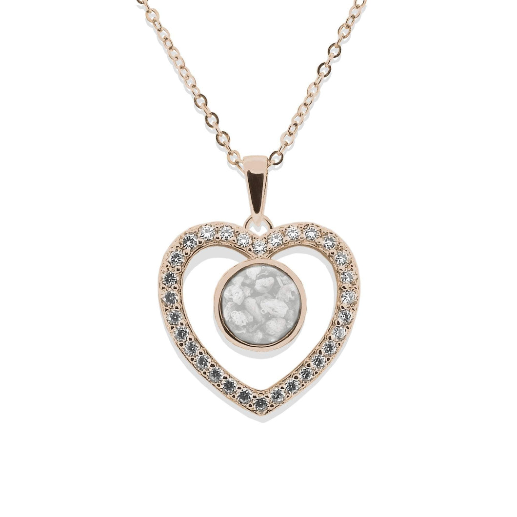 EverWith Ladies Forever Memorial Ashes Pendant with Fine Crystals - EverWith Memorial Jewellery - Trade