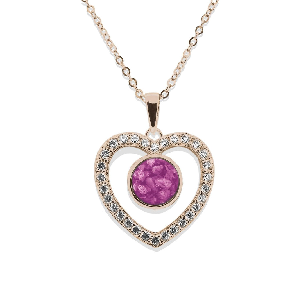 EverWith Ladies Forever Memorial Ashes Pendant with Fine Crystals - EverWith Memorial Jewellery - Trade