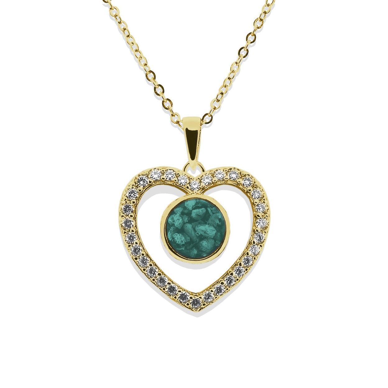 Load image into Gallery viewer, EverWith Ladies Forever Memorial Ashes Pendant with Fine Crystals - EverWith Memorial Jewellery - Trade