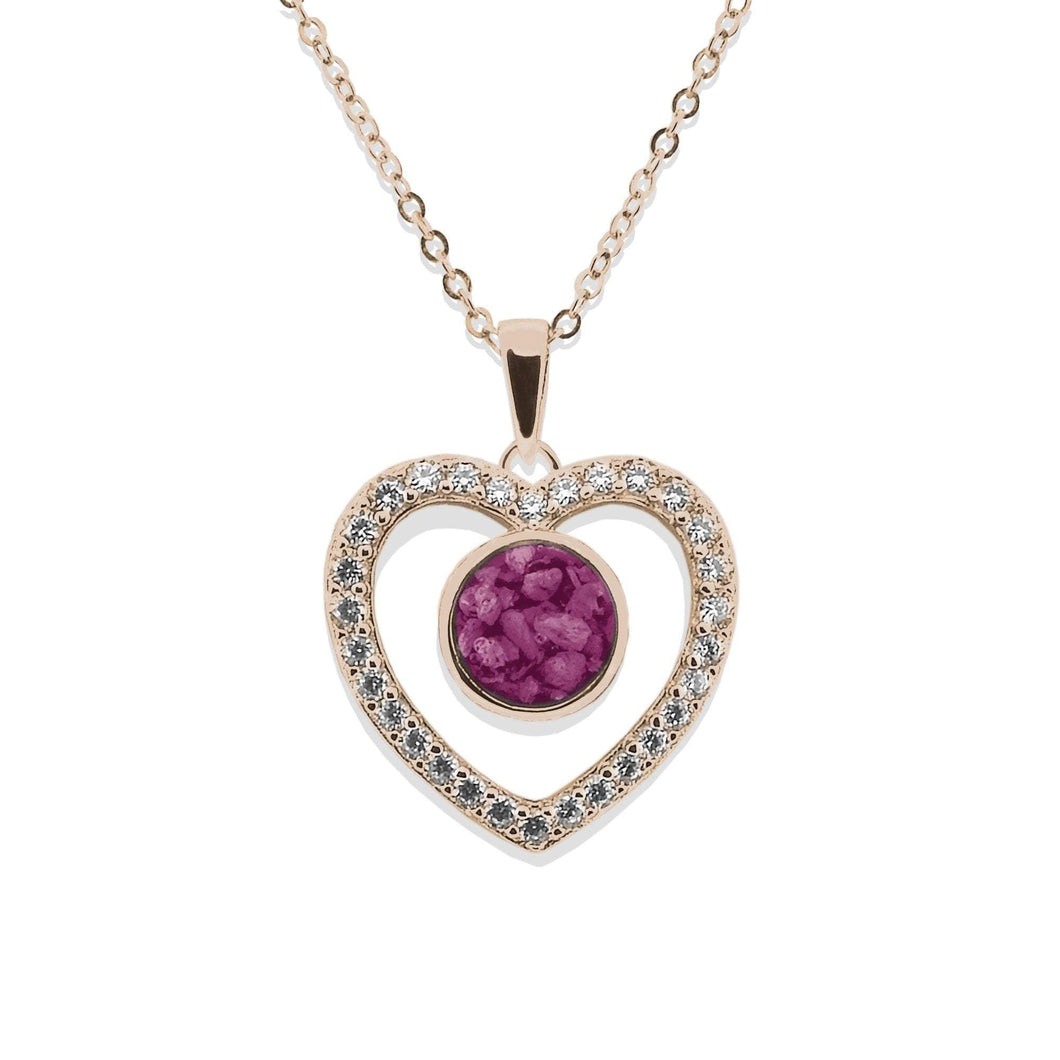 EverWith Ladies Forever Memorial Ashes Pendant with Fine Crystals - EverWith Memorial Jewellery - Trade