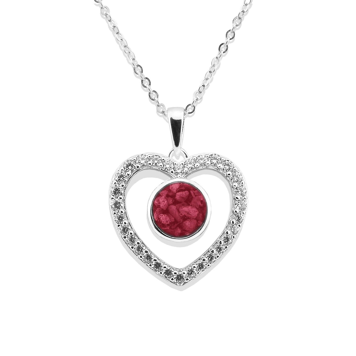 Load image into Gallery viewer, EverWith Ladies Forever Memorial Ashes Pendant with Fine Crystals - EverWith Memorial Jewellery - Trade