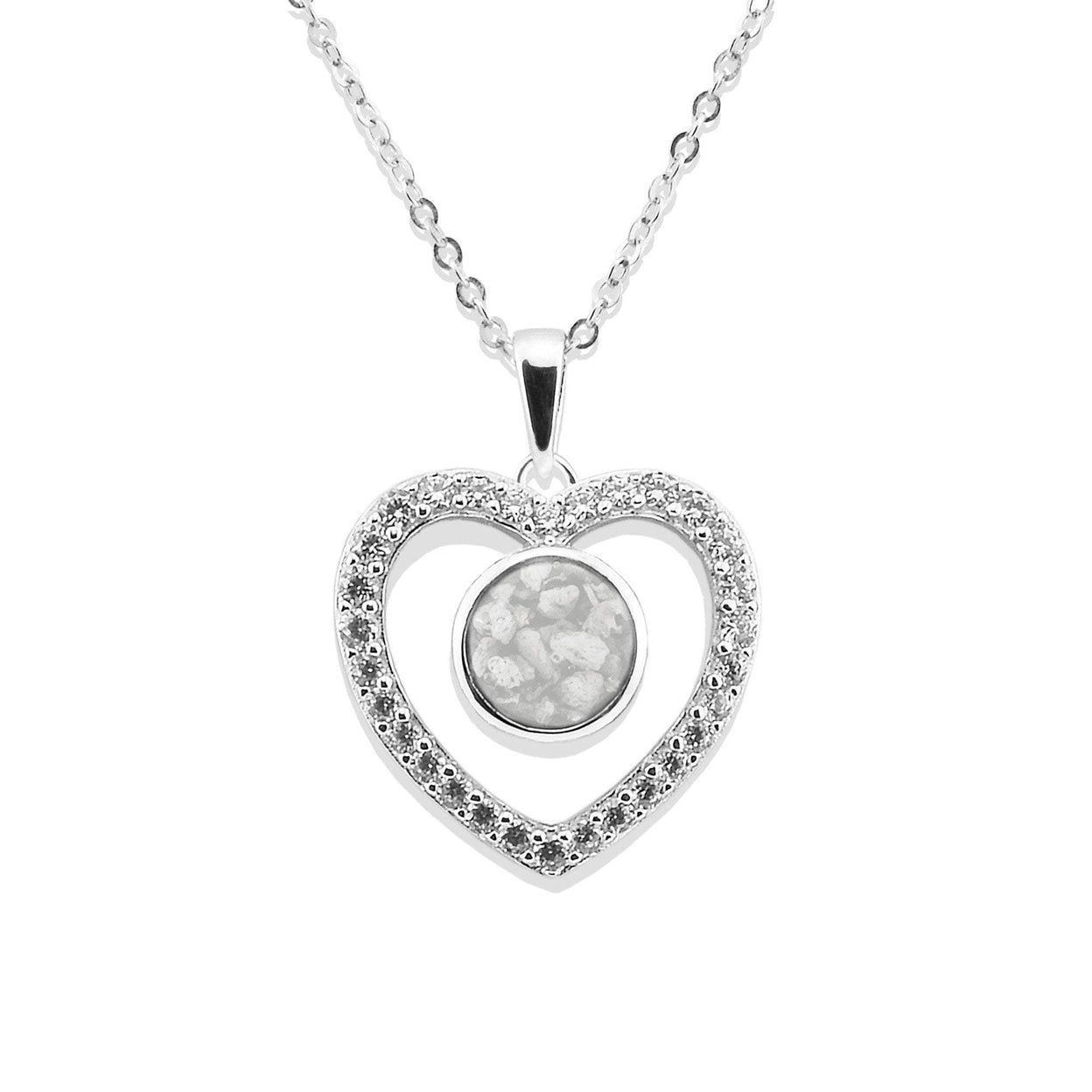 Load image into Gallery viewer, EverWith Ladies Forever Memorial Ashes Pendant with Fine Crystals - EverWith Memorial Jewellery - Trade