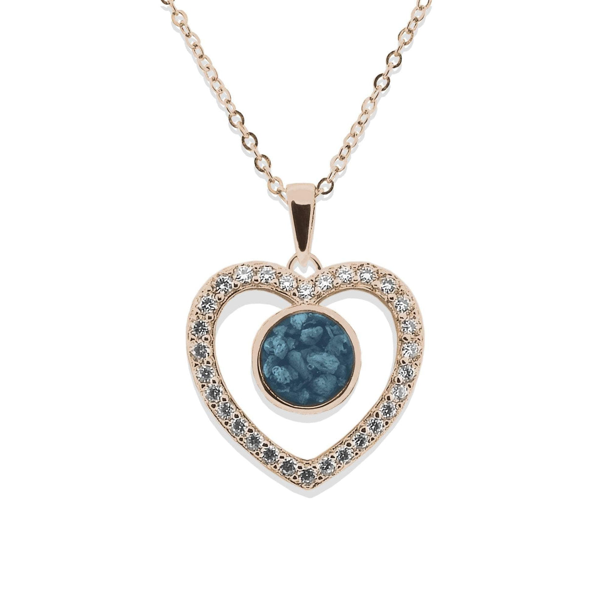 Load image into Gallery viewer, EverWith Ladies Forever Memorial Ashes Pendant with Fine Crystals - EverWith Memorial Jewellery - Trade