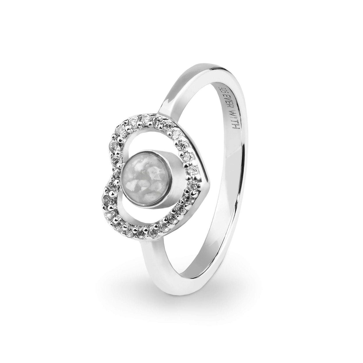 Load image into Gallery viewer, EverWith Ladies Forever Memorial Ashes Ring with Fine Crystals - EverWith Memorial Jewellery - Trade
