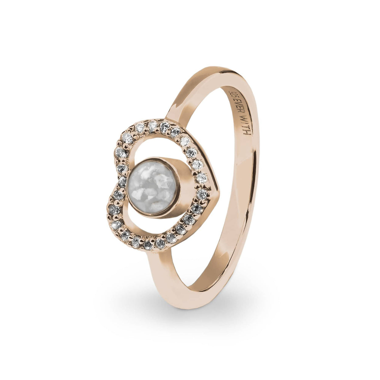 Load image into Gallery viewer, EverWith Ladies Forever Memorial Ashes Ring with Fine Crystals - EverWith Memorial Jewellery - Trade