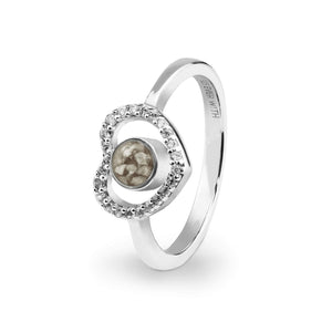 EverWith Ladies Forever Memorial Ashes Ring with Fine Crystals - EverWith Memorial Jewellery - Trade