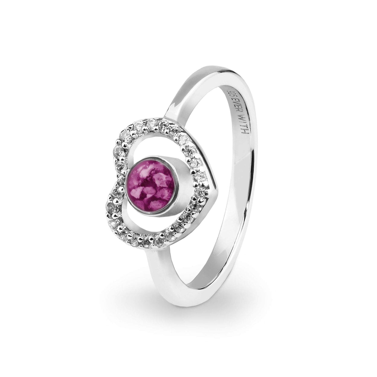 Load image into Gallery viewer, EverWith Ladies Forever Memorial Ashes Ring with Fine Crystals - EverWith Memorial Jewellery - Trade