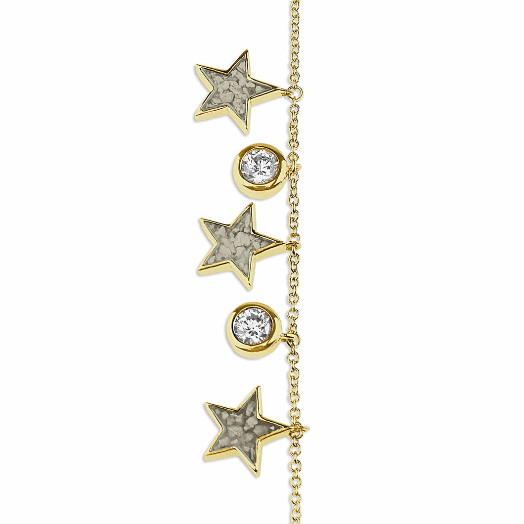 EverWith Ladies Galaxy Memorial Ashes Bracelet with Fine Crystals - EverWith Memorial Jewellery - Trade