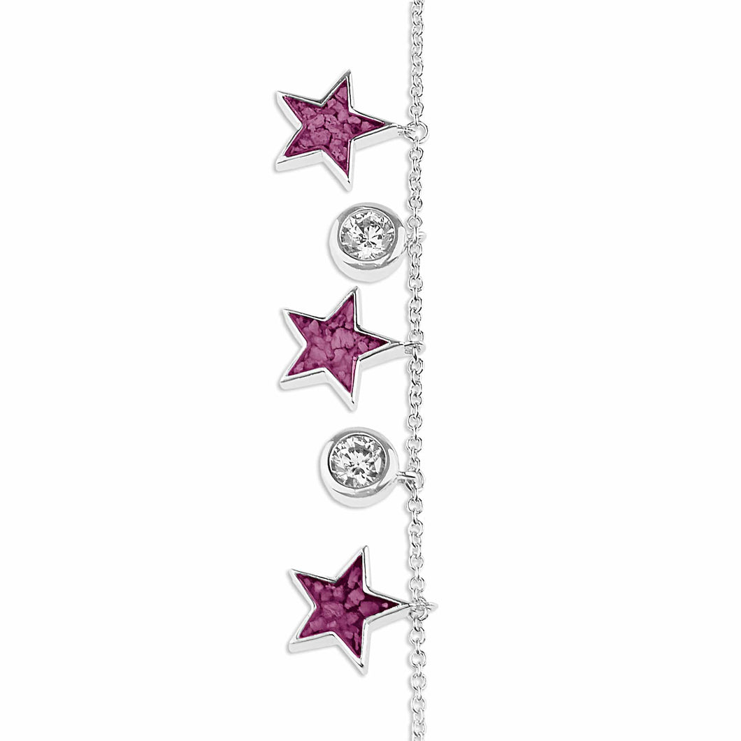 EverWith Ladies Galaxy Memorial Ashes Bracelet with Fine Crystals - EverWith Memorial Jewellery - Trade