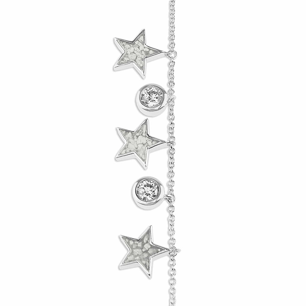 EverWith Ladies Galaxy Memorial Ashes Bracelet with Fine Crystals - EverWith Memorial Jewellery - Trade