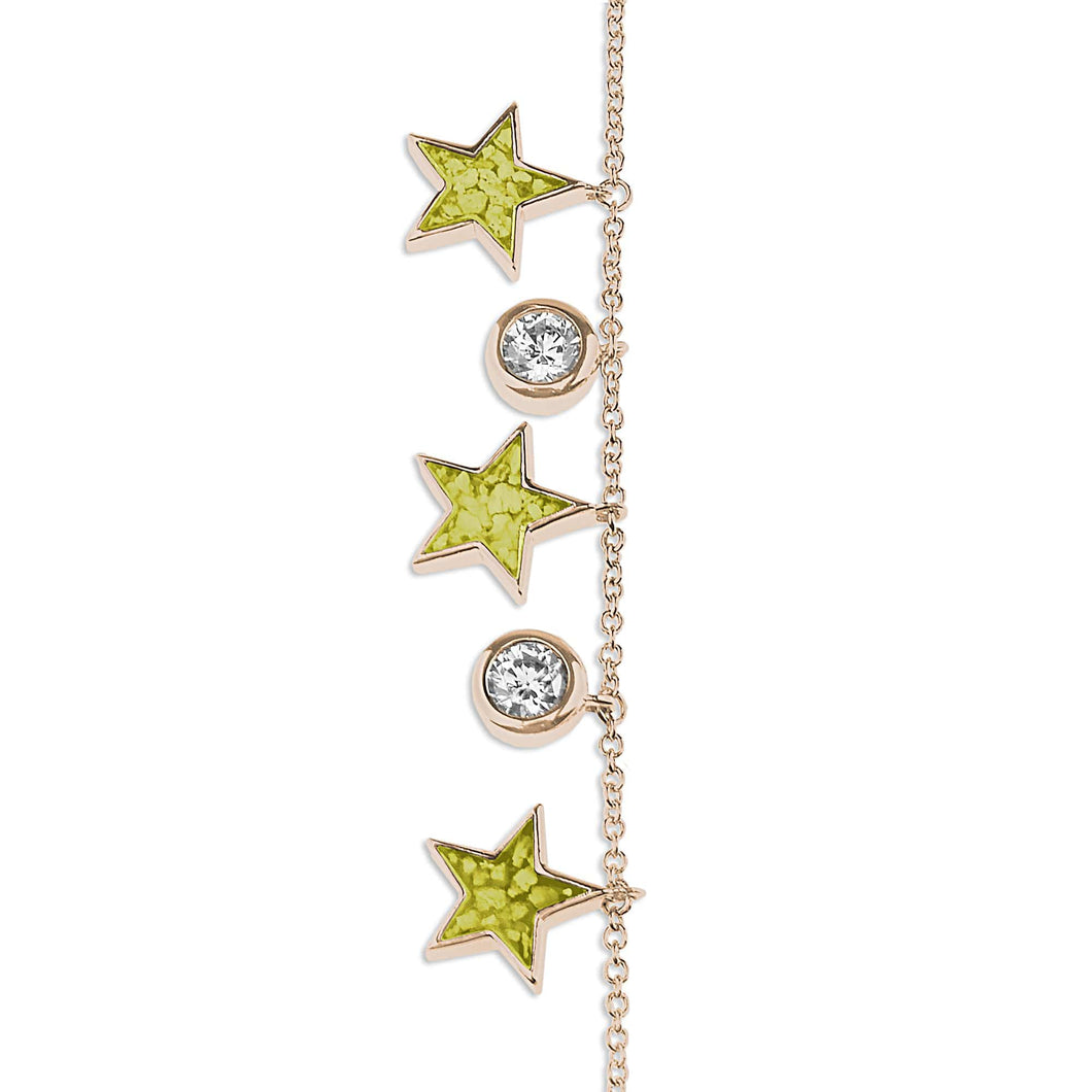 EverWith Ladies Galaxy Memorial Ashes Bracelet with Fine Crystals - EverWith Memorial Jewellery - Trade