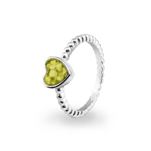 EverWith Ladies Heart Bubble Band Memorial Ashes Ring - EverWith Memorial Jewellery - Trade