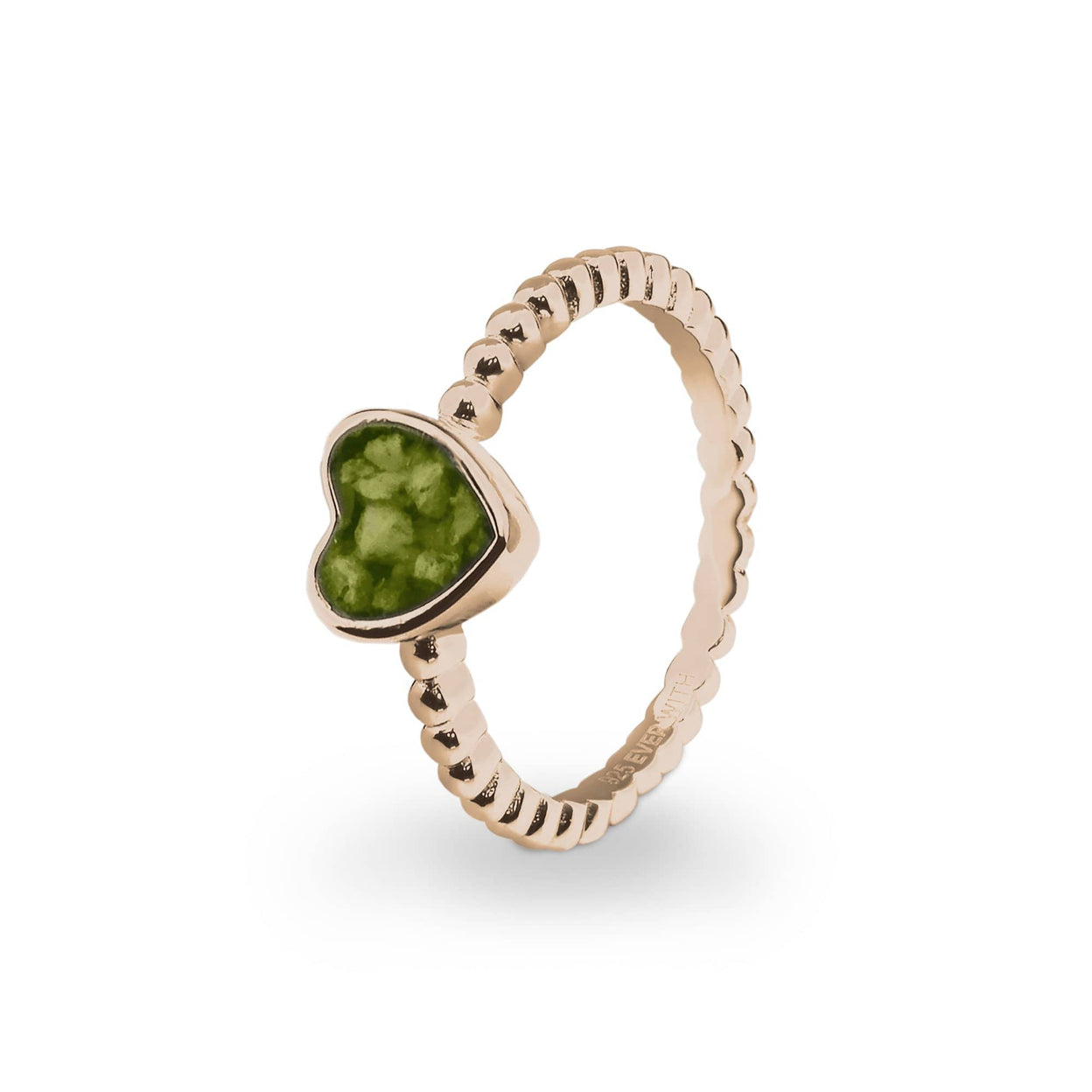 Load image into Gallery viewer, EverWith Ladies Heart Bubble Band Memorial Ashes Ring - EverWith Memorial Jewellery - Trade