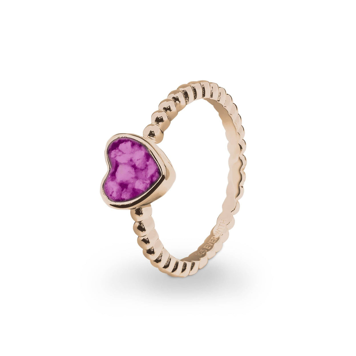 Load image into Gallery viewer, EverWith Ladies Heart Bubble Band Memorial Ashes Ring - EverWith Memorial Jewellery - Trade