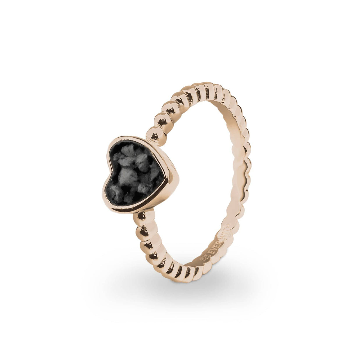 Load image into Gallery viewer, EverWith Ladies Heart Bubble Band Memorial Ashes Ring - EverWith Memorial Jewellery - Trade